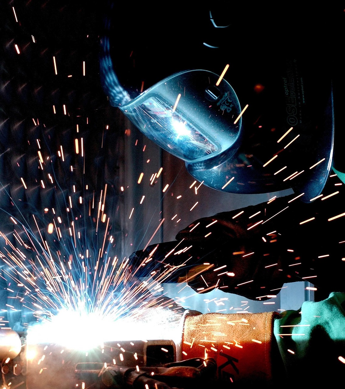 welding,  welder,  work,  welding sparks,  metal work