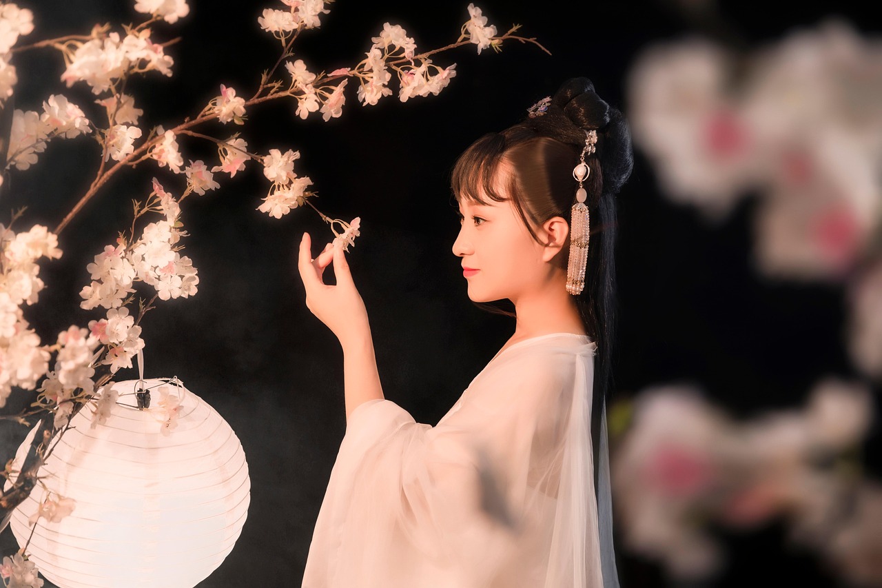 asian woman,  hanfu,  portrait,  traditional clothing,  chinese style