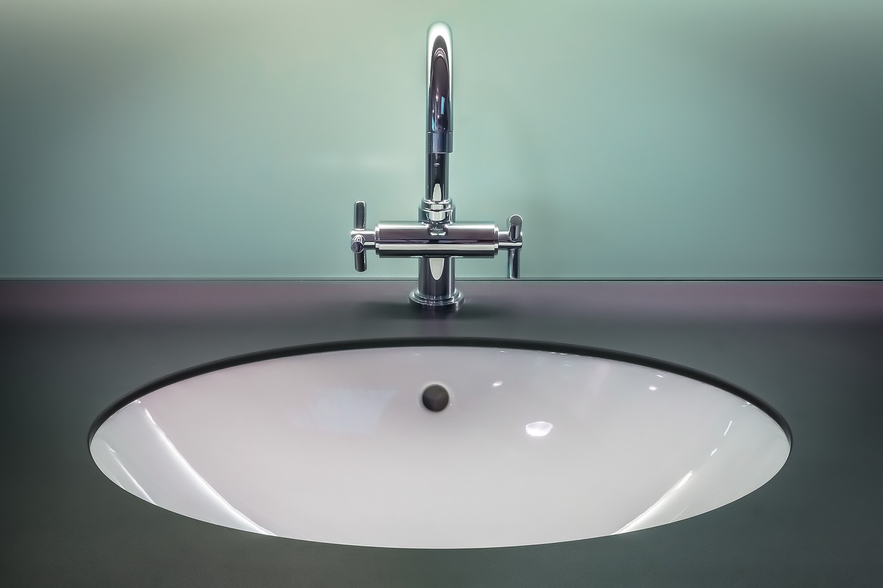 bathroom, clean, faucet, indoors, sink