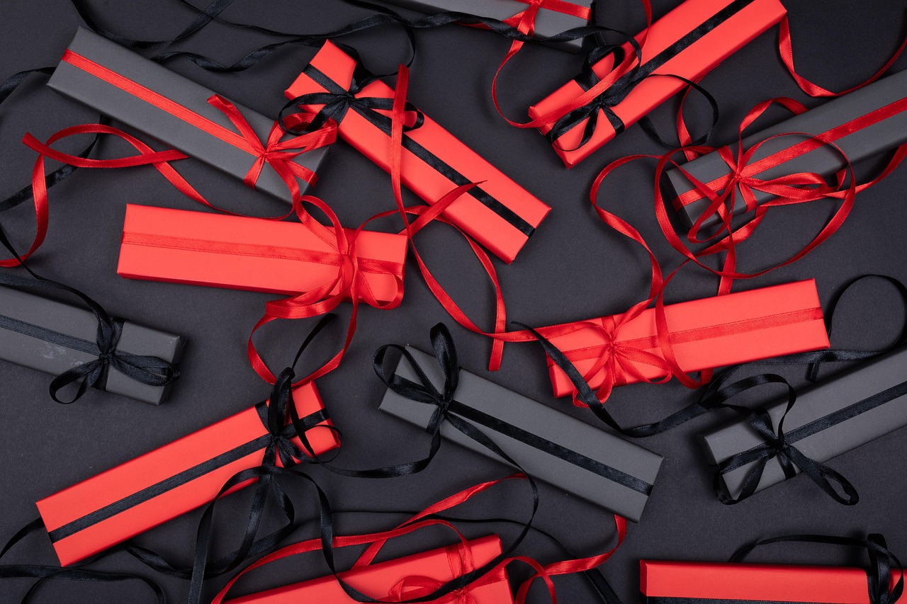 gifts,  boxes,  flat lay,  gift boxes,  bows